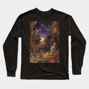 GHOSTLY HALLOWEEN FOREST Long Sleeve T-Shirt